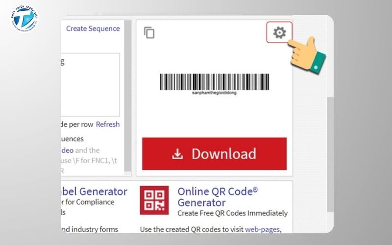 Tạo barcode online bằng Online Barcode Generator bước 4